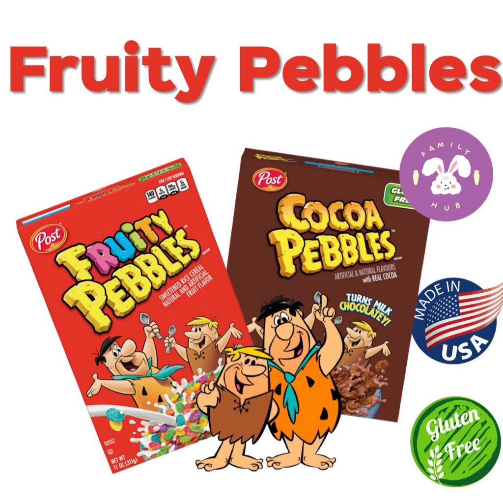 Post Fruity Pebbles cereal 311g 🥣 ซีเรียลกลิ่นผลไม้รวม ฟรุ๊ตตี้ เพ็บเบิ้ลส์ โพสต์สินค้าลอทใหม่ นำเข้