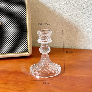 ที่วางเทียน ที่วางเทียนแก้วทรงสูง เชิงเทียนแก้วคริสตัล รุ่น …