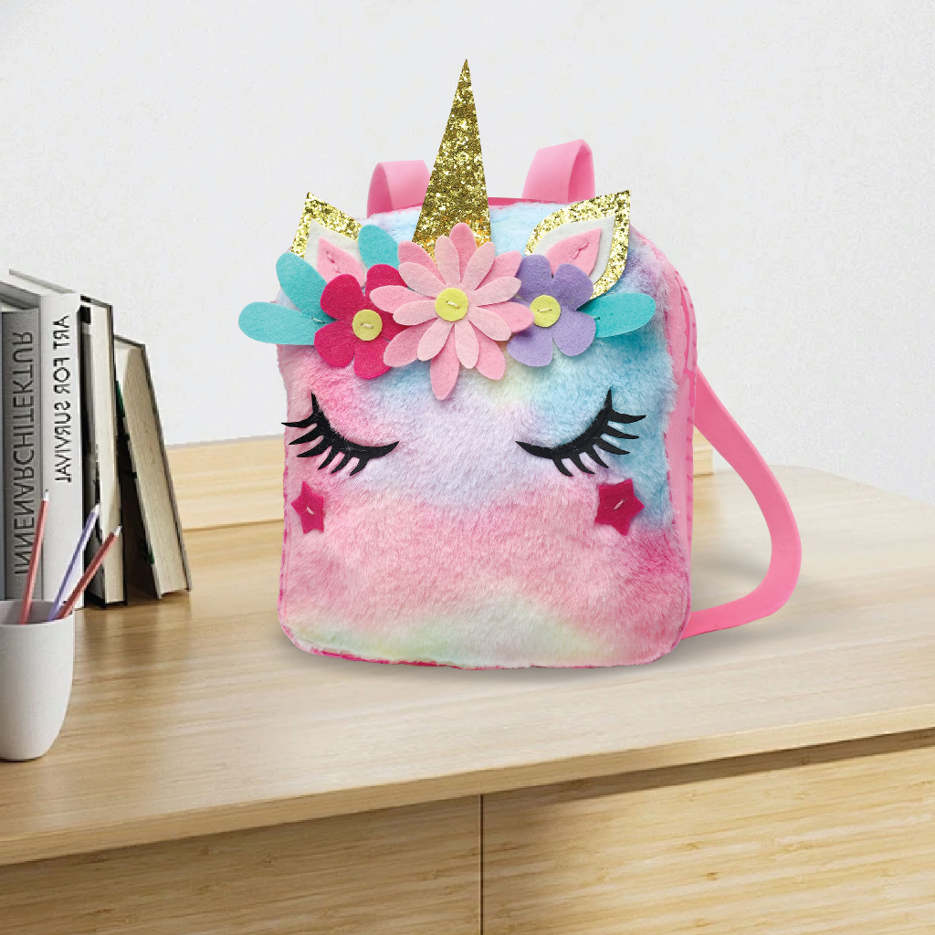 Sew-Star ชุดทำเป้สะพายหลังน้องขนฟู DIY ยูนิคอร์น (Furry Backpack) งานฝีมือ ราคา ถูกที่สุด ดีลบีเคเค แกลเลอรีภาพที่ 5