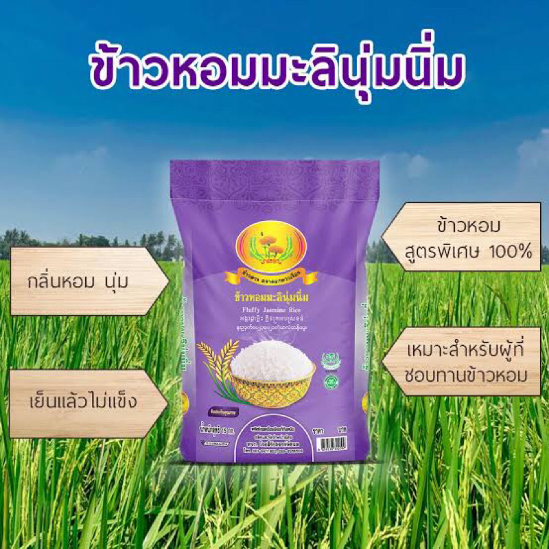 ข้าวหอมมะลินุ่มนิ่ม ขนาด5-14kg.
