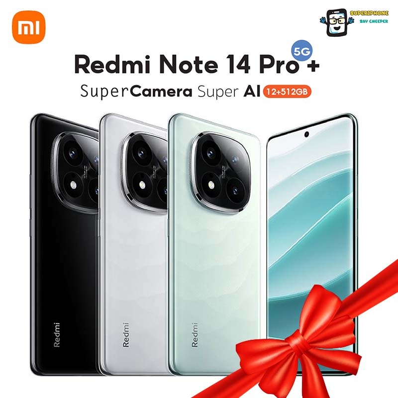 Redmi Note 14 Pro+ รุ่น 5G(12/512GB)หน้าจอขอบโค้งแบบ OLED รีเฟรช 120Hz(By Shopee  SuperTphone1234)