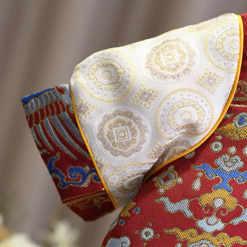 🇹🇭พร้อมส่งจากไทย🇹🇭 เซ็ทตรุษจีนเด็กผู้ชาย ชุดตรุษจีนเด็ก เสื้อคอจีนเด็ก - รูปที่ 6