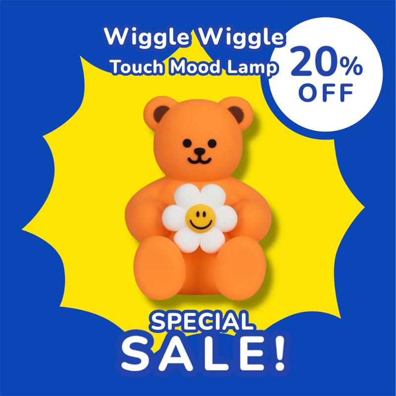 ขายดี Wiggle Wiggle Touch Mood Lamp โคมไฟซิลิโคนน่ารัก ระบบสัมผัส ปรับระดับแสงสว่างได้ 4 ระดับ