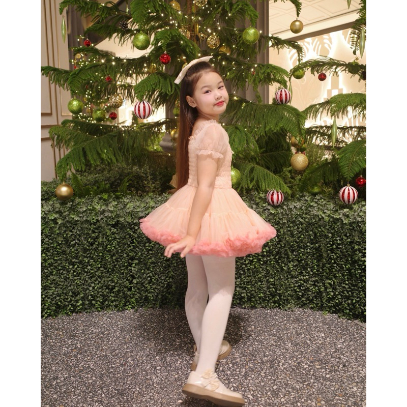 ชุดเดรสเจ้าหญิง กระโปรงฟู เด็กผู้หญิง สุดน่ารัก มี 4 สี - รูปที่ 5