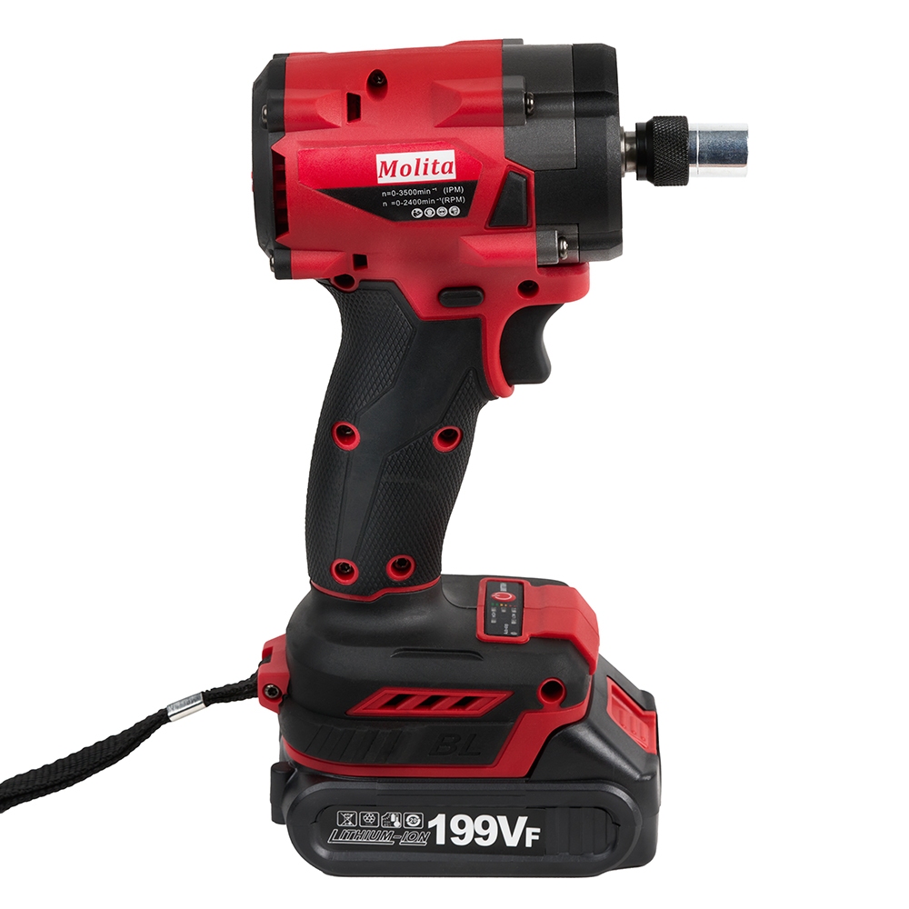 MOLITA ไขควงไร้สาย 199V แบตเตอรี่ 2 ก้อน ไขควงกระแทกไร้สาย ไขควงไฟฟ้า สว่านไขควง ไขควงไฟฟ้าไร้สาย เครื่องมือเจาะไร้สายมอ - รูปที่ 4