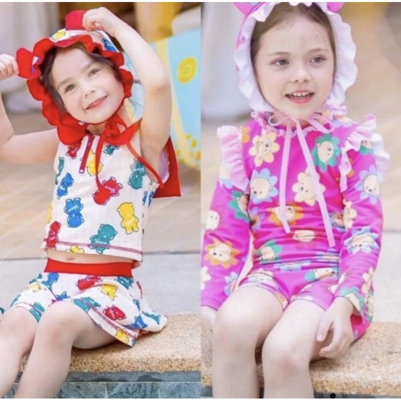 [พร้อมส่ง] THE​ LAND​ OF​ VAVA​​ ชุดว่ายน้ำลูกสาว3T