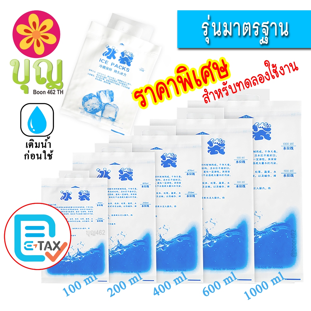 ไอซ์แพค ไอซ์เจล เจลเก็บความเย็น รุ่นมาตรฐาน/ Ice Pack Standard Series