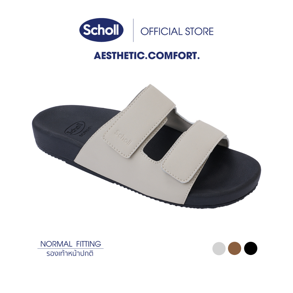 Scholl รองเท้าเเตะสกลอ์ รุ่น Portland รองเท้าเพื่อสุขภาพ เทคโนโลยี Bioprint รองรับทุกสรีระเท้าและรูปเท้า สำหรับผู้ชาย