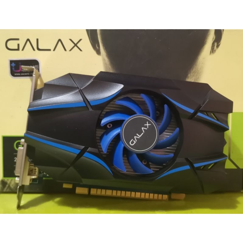 การ์ดจอ GALAX รุ่น Nvidia GeForce GT 1030 2GB DDR5 ไม่ต่อไฟเลี้ยง (no box) มือสอง ไม่มีกล่อง