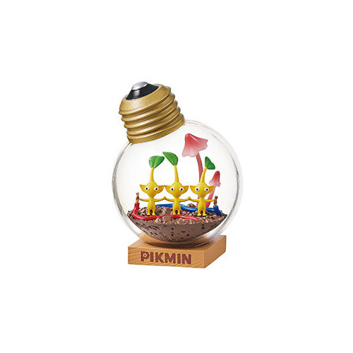 [ของแท้] [มือสอง] Pikmin Terrarium Collection Yellow Pikmin (Denki wa Makasete) Figure Re-Ment