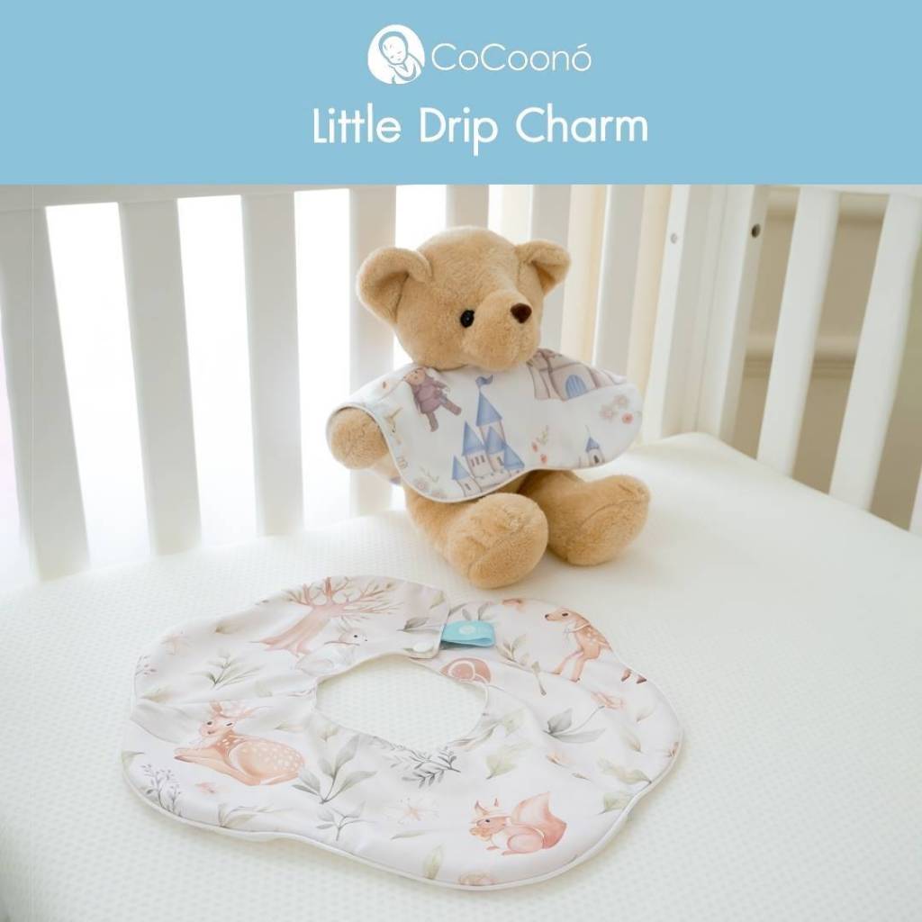 CoCoono little drip charm ผ้ากันเปื้อนน้ำลาย ผ้าคลุมไหล่สำหรับเด็ก0-6 เดือน