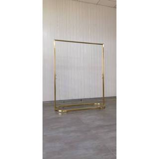 ราวสแตนเลส ฐานวงลี ตัวเหลี่ยม มี2ขนาด 120-150 ปรับสูงได้ แข็…