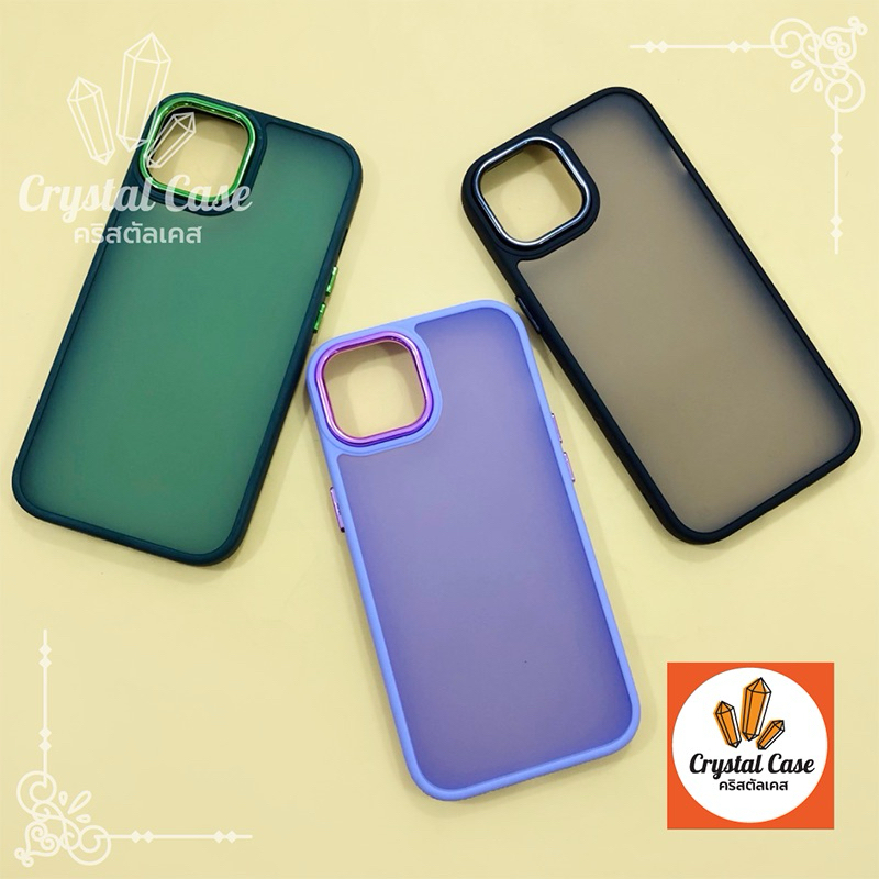 เคสหลังขุ่นเลนส์เงา VIVO รุ่น Y53 Y71 Y91c V11i S1 S1pro V5 V5 V9 V17 V25(5G) V29(5G) V29E(5G) V30(5