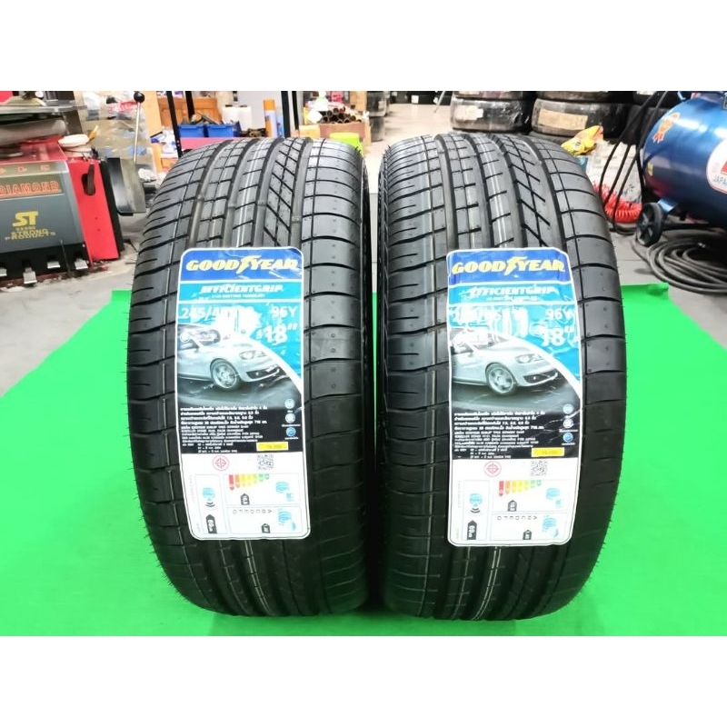 **ราคา 2 เส้น**ยางใหม่ค้างปี 245/45R18 Goodyear Efficientgrip Runflat (Made in Germany)ผลิตปี 2020 ป