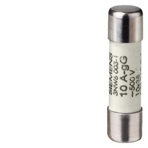 3NW6007-1  SENTRON, cylindrical fuse link, 10 x 38 mm, 20 A, gG, Un AC: 500 V
