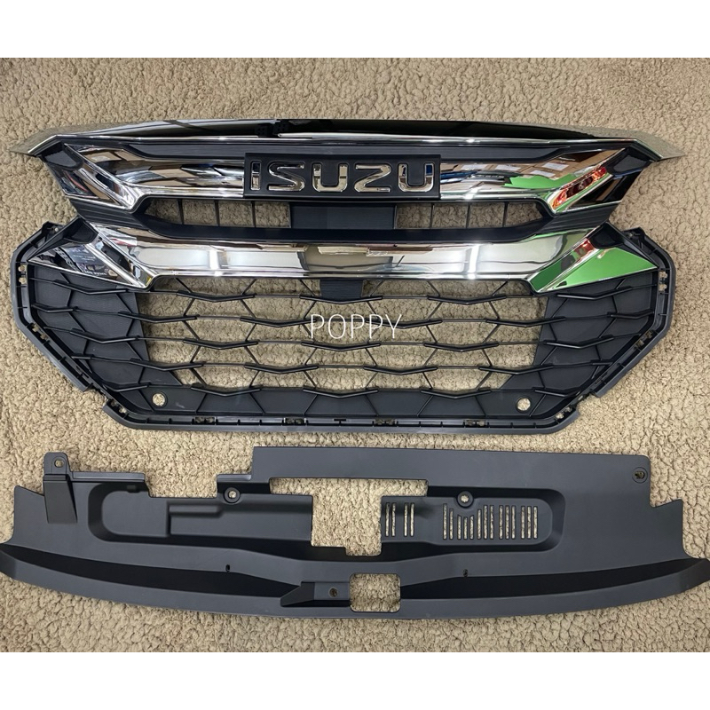 กระจังหน้าดีแมค ปี2024 ตัวสูง แบบถอดเปลี่ยน สีชุปโครเมี่ยม front grill dmax 2024 isuzu dmax Dmax