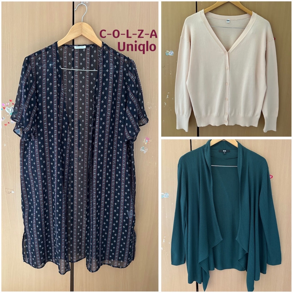 เสื้อคาร์ดิแกนเสื้อคลุมผู้หญิงแบรนด์ GU,C-O-L-Z-A,Uniqlo แท้💯%มือ2รายละเอียดเพิ่มเติมด้านล่างค่ะ
