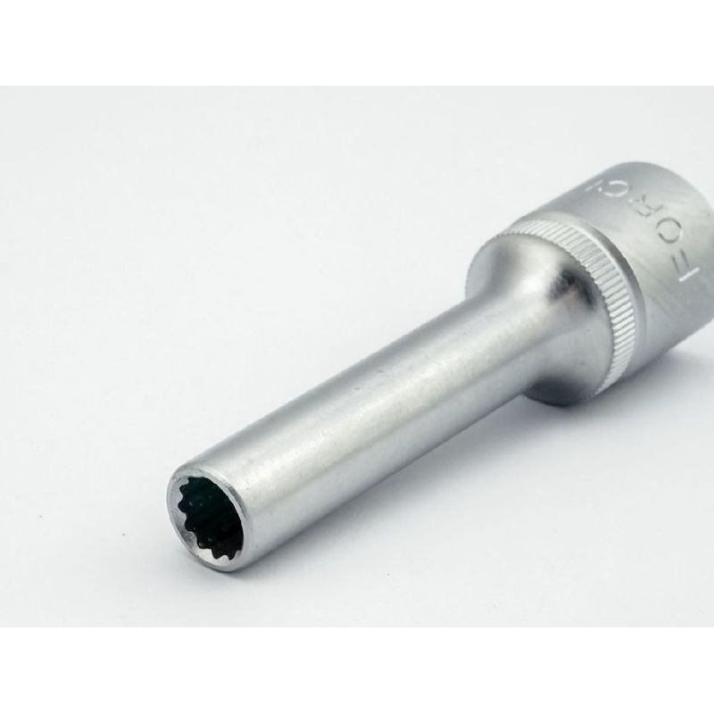 FORCE 5497708 ลูกบล็อก 12 เหลี่ยม แกน 1/2 นิ้ว เบอร์ 8 ยาว 77 มม. (ฟอร์ซ) F131-5497708