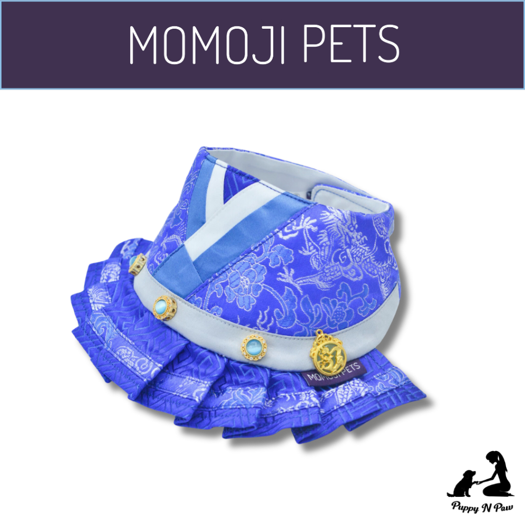 Momoji Civil Palatinate Blue Pet Bib ชุดสุนัข ชุดแมว