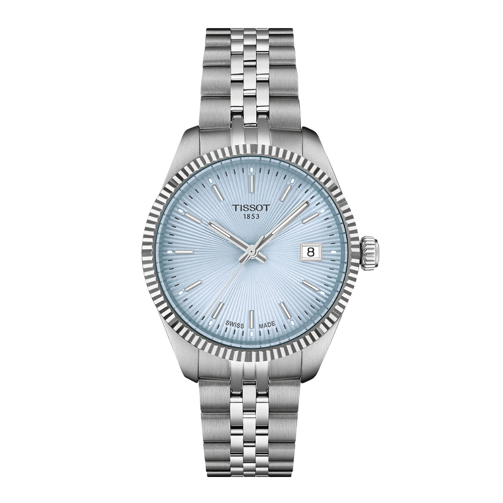 Tissot Ballade 34 mm ทิสโซต์ บัลลาร์ด 34 มม. สีไอซ์บลู เงิน T1562101135100 นาฬิกาผู้หญิง