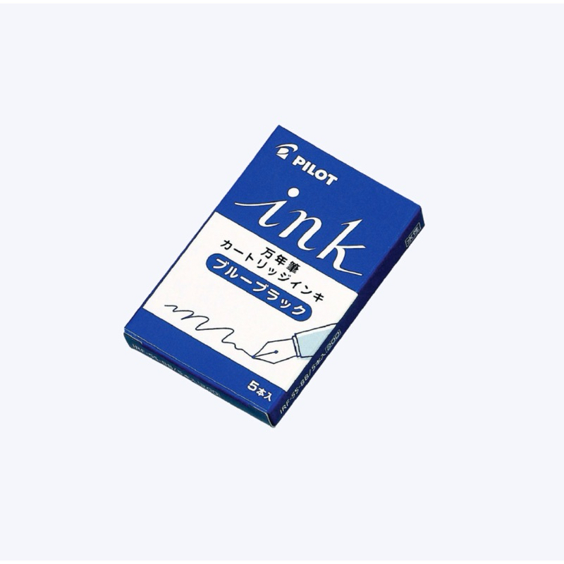หมึกหลอดปากกหมึกซึม Pilot ink cartridge สีน้ำเงิน, สีดำ [1 กล่อง/5 หลอด]