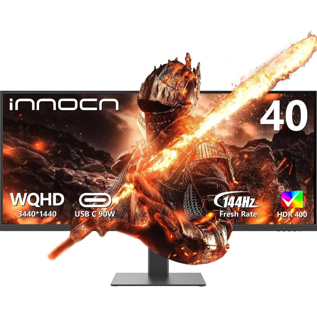 INNOCN 40” 3.5K UltraWide 144Hz HDR400 Art Monitor(40C1Rv2) FreeSync, IPS-ADS 10bit Panel, Peak Brig