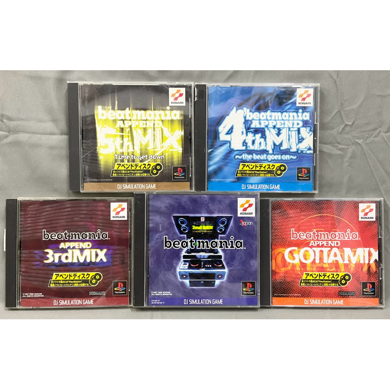 แผ่นแท้ [PS1] รวมทุกภาค beatmania (Japan) Beat Mania Mix 1 2 3 4 5 rd th Append Gotta Club