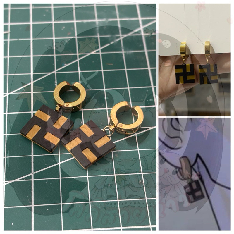 ต่างหู Thaddeus ( killer peter ) หนีบ / เจาะ | พร้อมส่งในไทย 🛠️