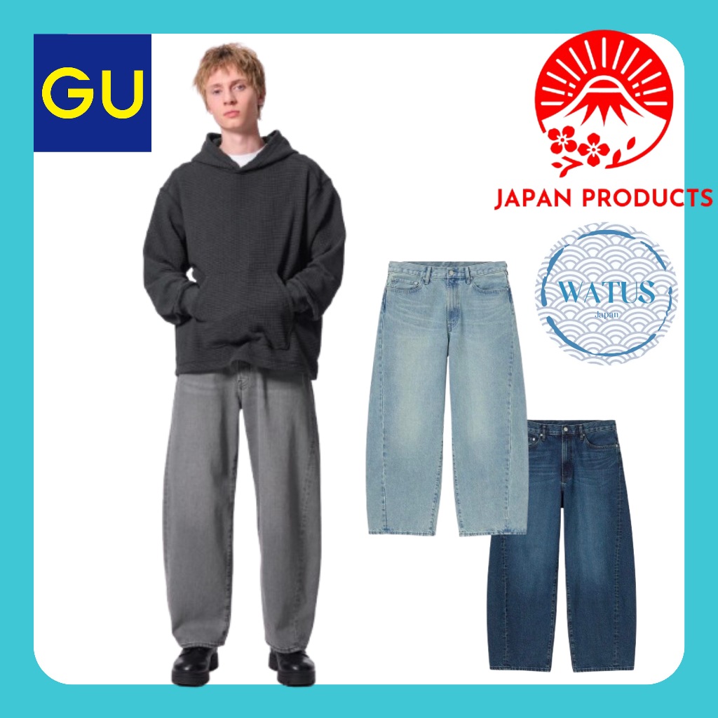 【ส่งตรงจากญี่ปุ่น】GU/ยีนส์ขากระบอก (ความยาวมาตรฐาน 71.0-75.0cm)/ยอดฮิตในญี่ปุ่น/New arrival
