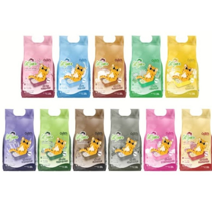 Ostech Cat Lover ออสเทค แคทเลิฟเวอร์ ทรายแมวเต้าหู้ แบบแท่ง ขนาด 20 ลิตร*โปรดอ่านรายละเอียดก่อนสั่งซ