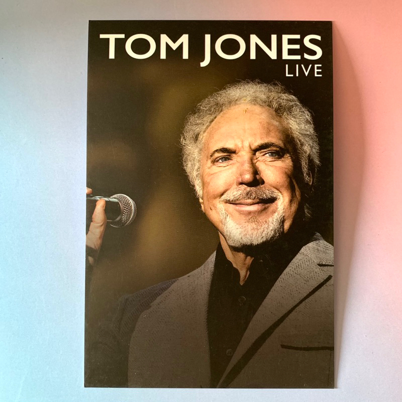 🛒 (พร้อมส่ง) โปสการ์ดคอนเสิร์ต ของแท้: "Tom Jones" Live in Bangkok 2016 [Postcard]