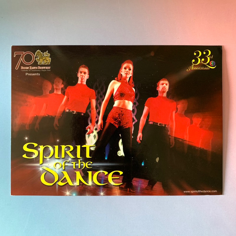 🛒 (พร้อมส่ง) โปสการ์ดคอนเสิร์ต ของแท้: "Spirit of the Dance" Live in Bangkok 2003 [Postcard]