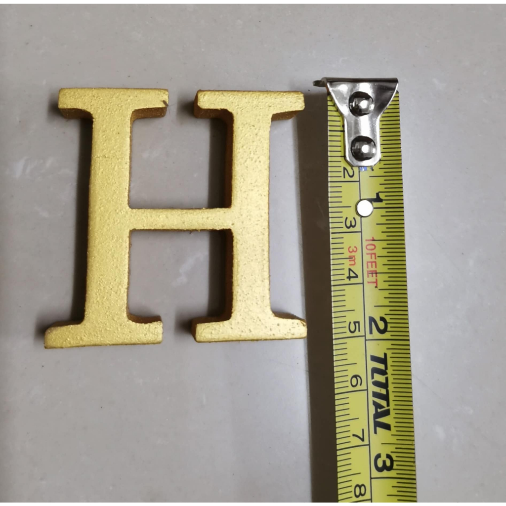 ตัวอักษรไม้สัก สีทอง ขนาด 2 นิ้ว ตัวอักษรไทย อังกฤษ พยัญชนะ สระวรรณยุกต์ เลขไทย อารบิก ราคาต่อ 1 ตัว - รูปที่ 3