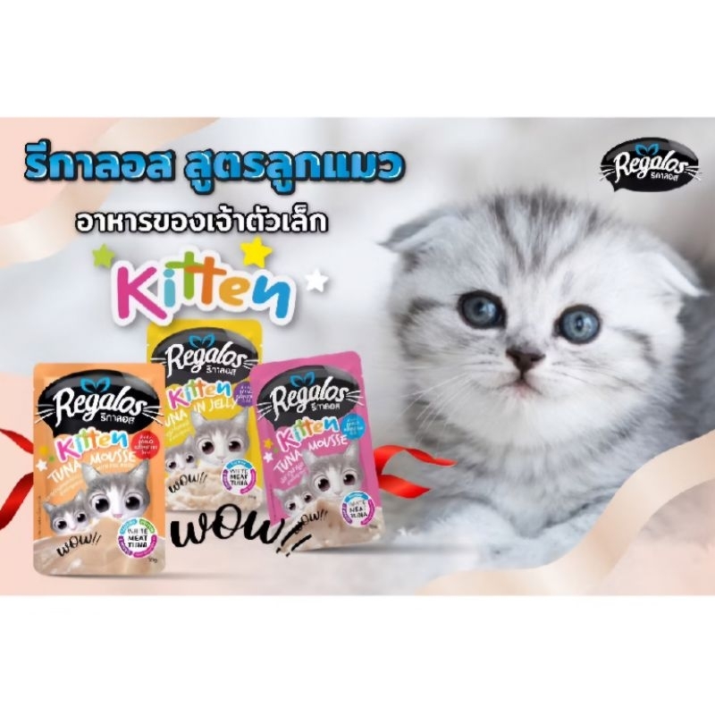 อาหารเปียกสําหรับแมว ยี่ห้อ Regalos ขนาด70g