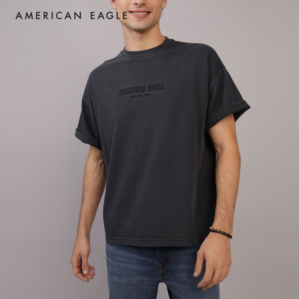American Eagle Oversized Graphic T-Shirt เสื้อยืด ผู้ชาย กราฟฟิค โอเวอร์ไซส์ (NMTS 017-3805-167)