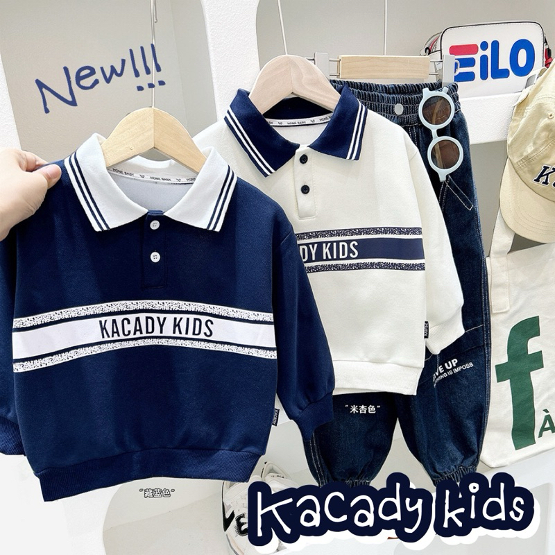 AB253 (s.100-140) เสื้อสเวตเตอร์เข้าใหม่ แฟชั่นเสื้อผ้าเด็ก สินค้าพร้อมส่ง คุณภาพดี