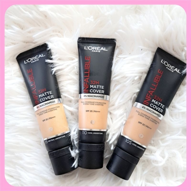 แท้ L'OREAL PARIS INFALLIBLE 32H MATTE COVER SPF25 PA+++ ลอรีอัล ปารีส อินฟอลลิเบิล 32เอช แมท