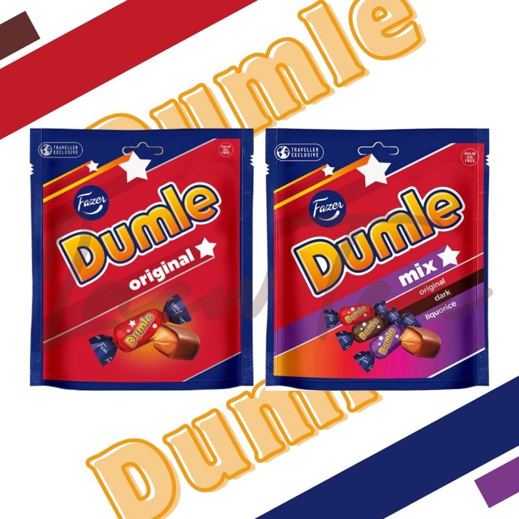 Chocolate Fazer Dumle น้ำหนัก 350g มีประมาณ 45 ชิ้น มี 2 รส สินค้าจากฟินแลนด์