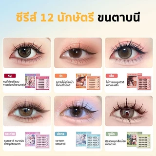 COCOSILIYA ซีรีส์ 12นักษัตร ขนตาปลอม3Dไม่ต้องใช้กาว มีกาวในตัว ขยายตา ติดทน ใช้ซ้ำได้ เหมาะสำหรับมือใหม่ 30/36 ช่อ/กล่อง