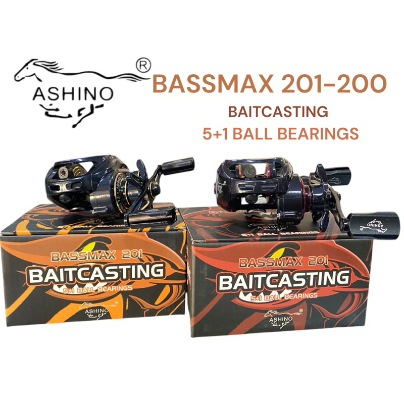 ของแท้ ราคาถูก🎣รอกหยดน้ำ รอกอะชิโน่ รอกเบส Ashino BASSMAX 5+1BB คุณภาพดี มีเสียงเวลาลาก