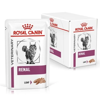 [EXP1/2028] Royal canin VET renal in Loaf 85gx12 ซอง ( อาหารแมวโรคไตเนื้อละอียด )