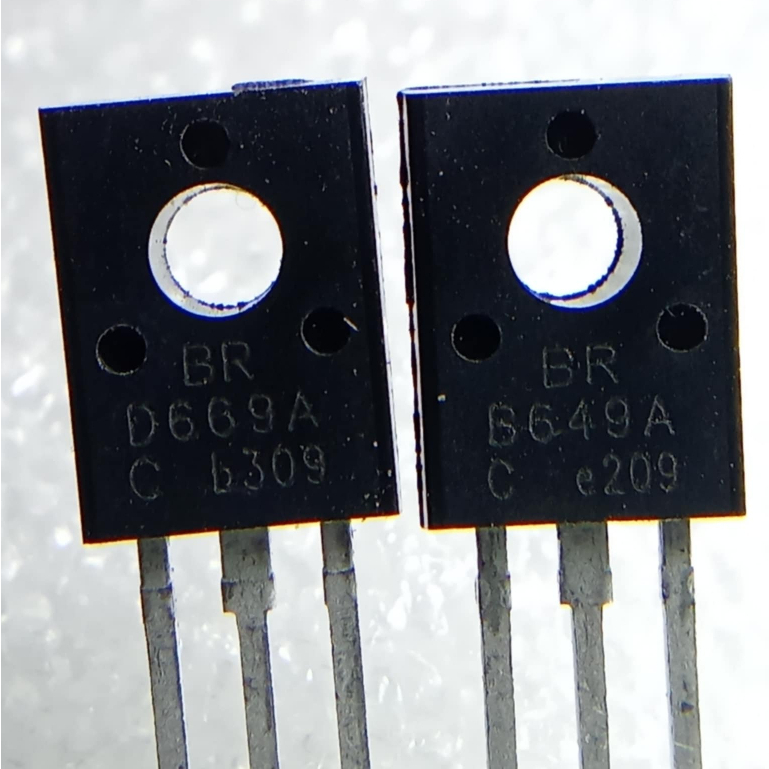 1ตัว D669 B649 D669A B649A ( เกรด C Hfe 100-200 ) BLUE ROCKET Transistor 160V 1.5A 20W