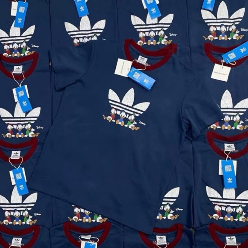 ADS 2 tone  T-shirt เสื้อยืดรุ่นฮิต คอลงใหม่! ดีเทลแต่งแถบที่คอและแขนเสื้อสีทูโทน งานผ้าดีมากค่ะ