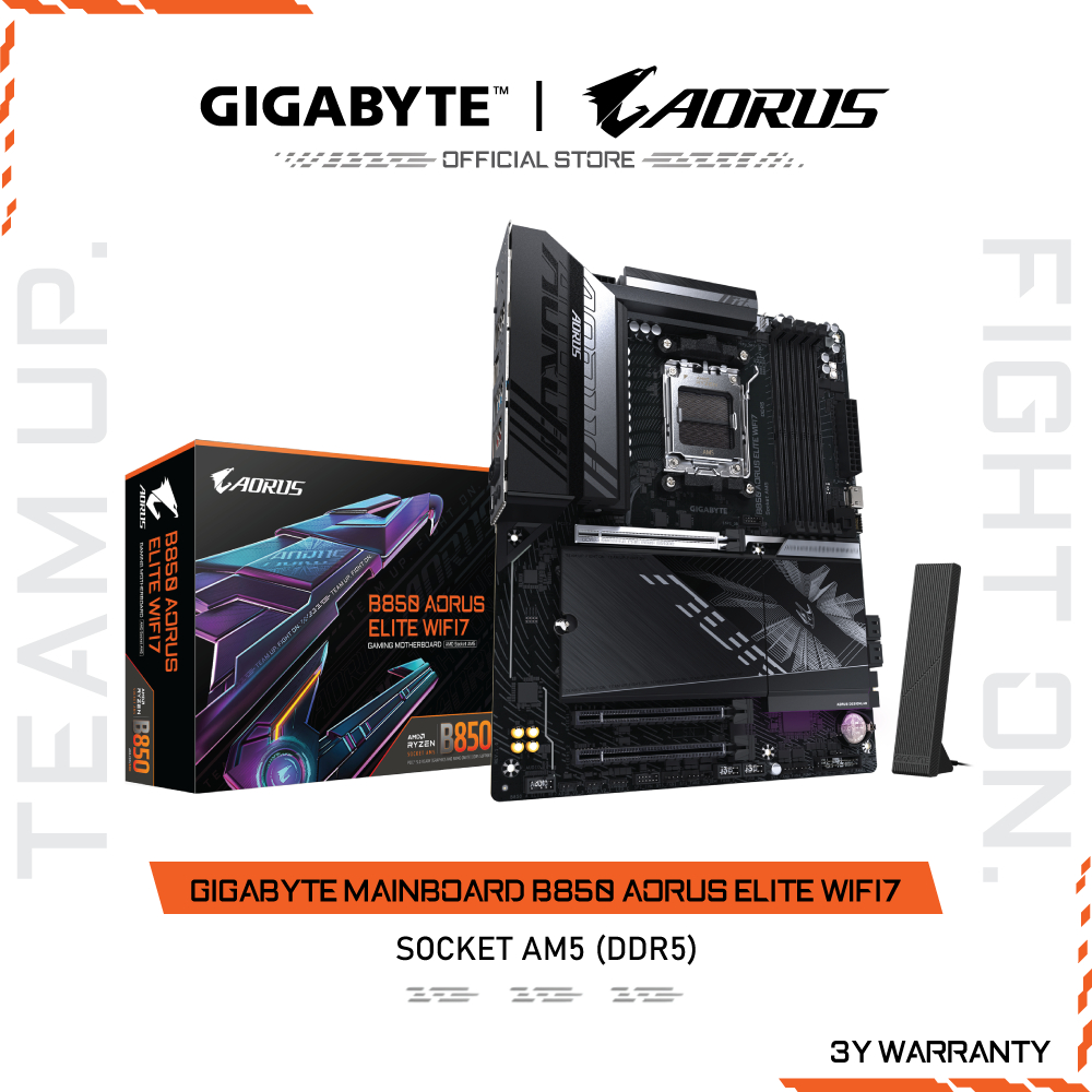 GIGABYTE MAINBOARD B850 AORUS ELITE WIFI7 เมนบอร์ด B850 A ELITE WF7-1.1