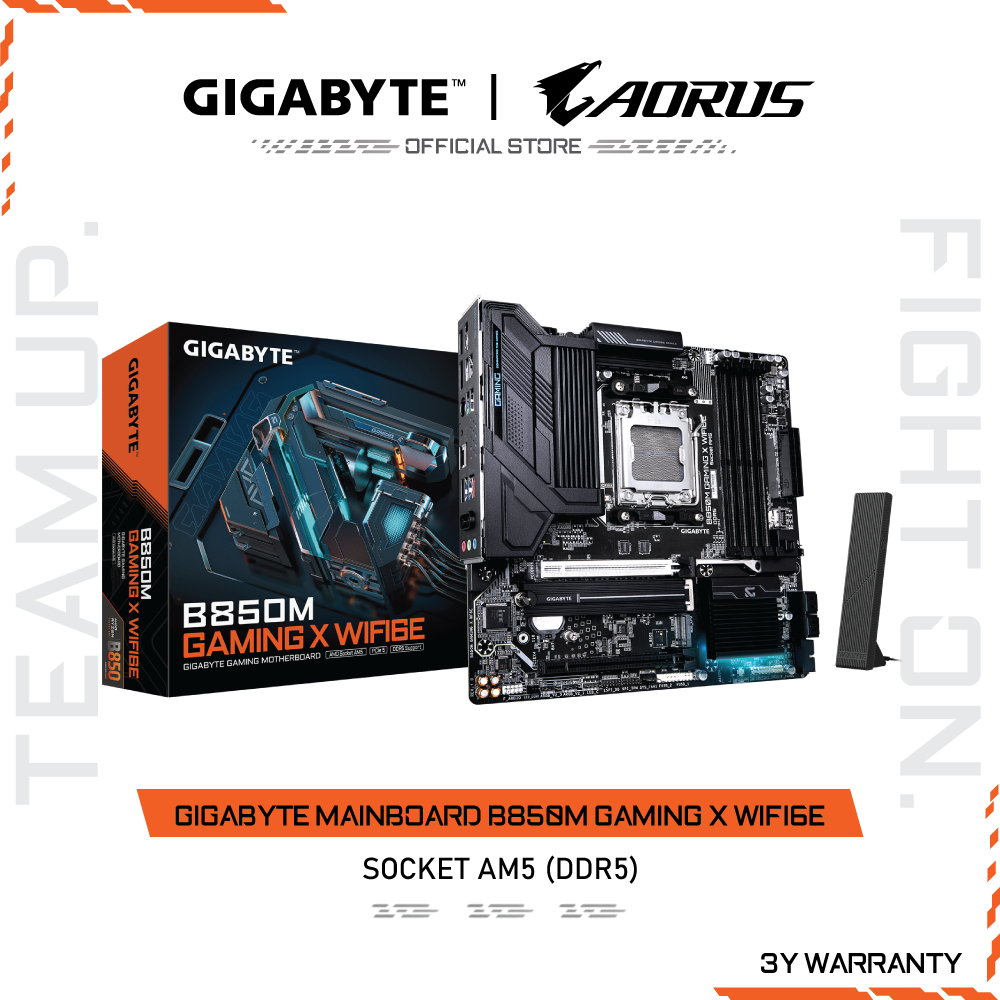 GIGABYTE MAINBOARD B850M GAMING X WIFI6E เมนบอร์ด B850M GAMING X WF6E-1.0