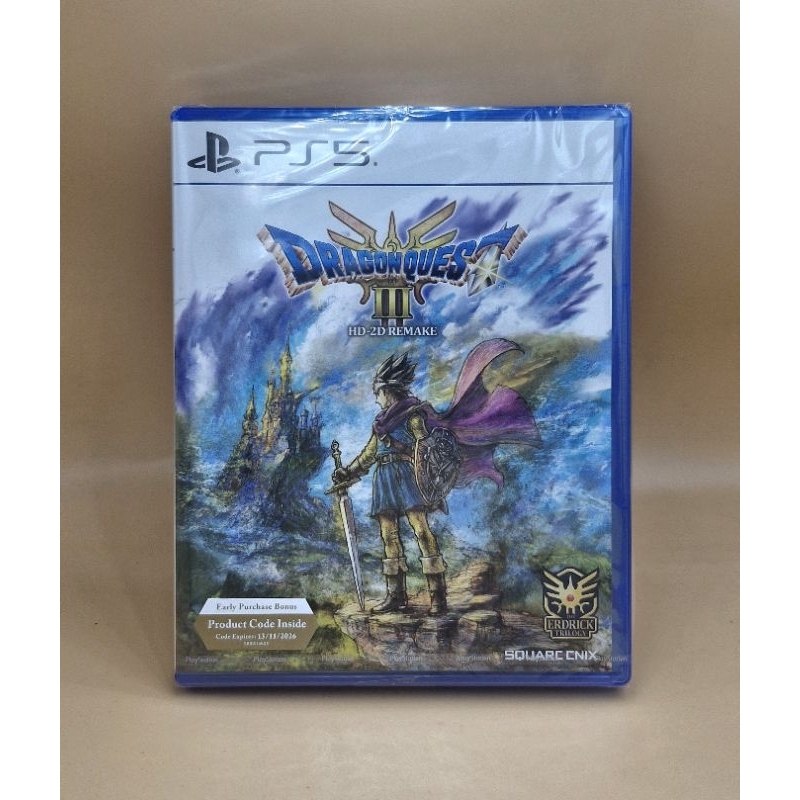 (มือสอง) มือ2 เกม ps5 : DRAGON QUEST 3 HD - 2D REMAKE โซน3 แผ่นสวย #Ps5 #game #playstation5