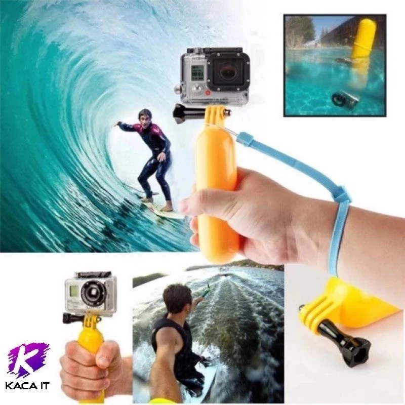 Gopro ทุ่นลอยน้ำ ทุ่นลอยน้ำ goproสีเหลือง Floating Hand Grip Bobber thumbnail 5