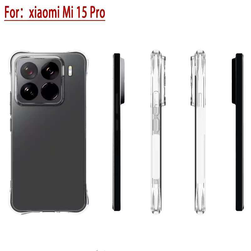 Mi15/Mi 15 Pro/Mi 15 Ultra(พร้อมส่งในไทย)เคสTPUใสกันกระแทกแบบคลุมกล้องXiaomi 15/Xiaomi 15 Ultra/Xiao