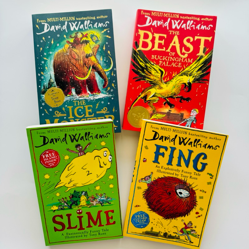 David Walliams The Ice Monster,Slime,Fing,The Beast of Buckingham Palace,Paperback