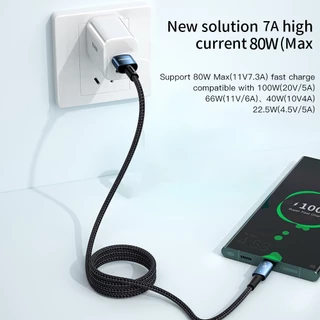 Essager สายชาร์จเร็ว USB Type C 7A ของ สำหรับโทรศัพท์ IP ของ Samsung 15-16 480Mbps